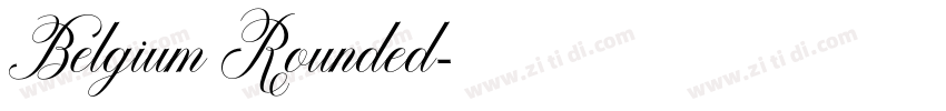 Belgium Rounded字体转换